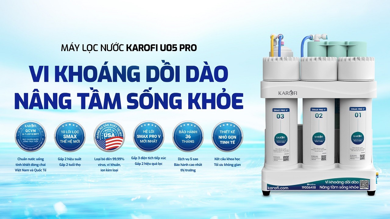 Máy lọc nước RO Karofi KAQ-U05PRO